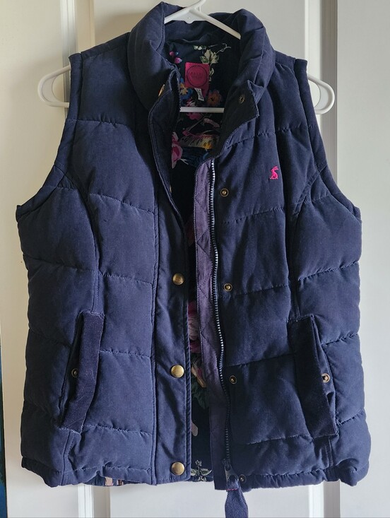 Joules Jackets & Blazers - Joules Navy Blue Gilet/Vest Size 6